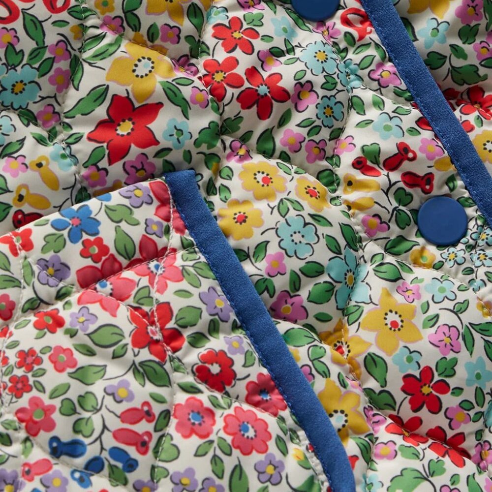 NWOT Mini Boden Quilted Collared Jacket - Picture 3 of 8